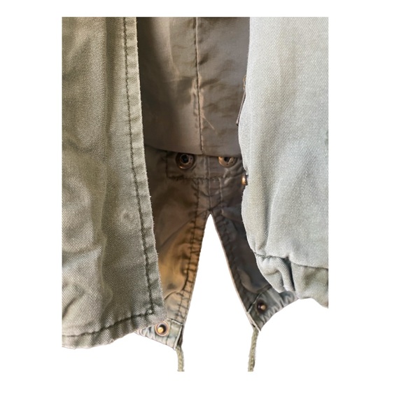 Forever 21 Green & Khaki Lightweight Utility Jacket - Size M - Picture 4 of 7